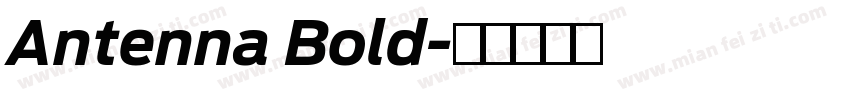 Antenna Bold字体转换